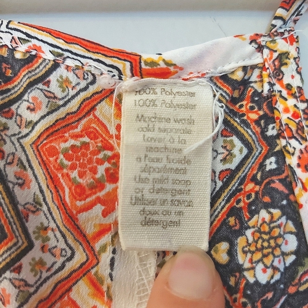 Patterned Racer Back Top - Picture 3 of 8